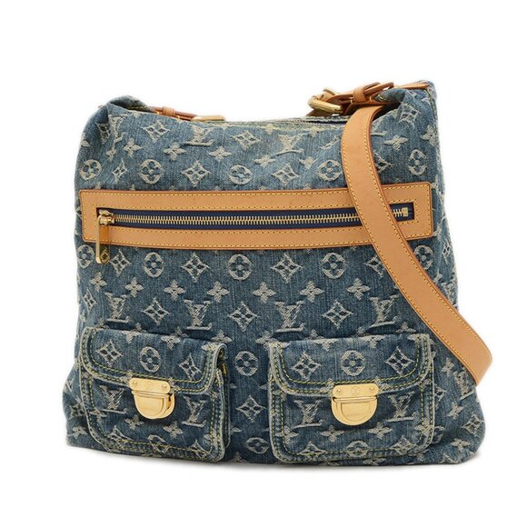 LOUIS VUITTON Blue Monogram Shoulder Bag - Picture 1 of 9